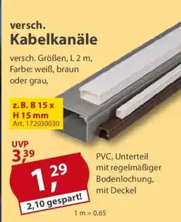 Sonderpreis Baumarkt versch. Kabelkanäle Angebot