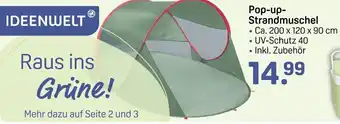 Rossmann Pop-up- Strandmuschel Angebot