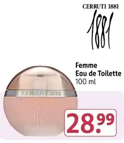 Rossmann CERRUTI 1881 Femme Eau de Toilette Angebot