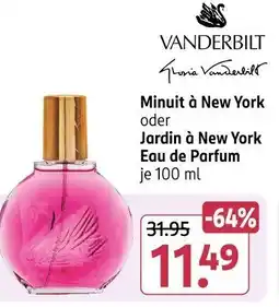 Rossmann VANDERBILT Minuit à New York oder Jardin à New York Eau de Parfum Angebot