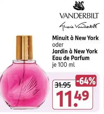 Rossmann VANDERBILT Minuit à New York oder Jardin à New York Eau de Parfum Angebot
