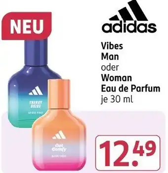 Rossmann adidas Vibes Man oder Woman Eau de Parfum Angebot
