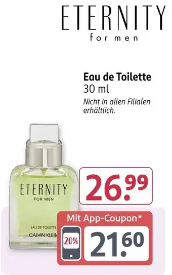 Rossmann ETERNITY for men Eau de Toilette Angebot