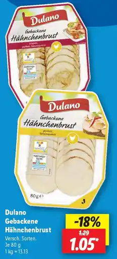 Lidl Dulano Gebackene Hähnchenbrust Angebot