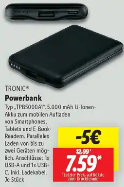 Lidl TRONIC Powerbank Angebot