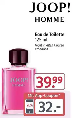 Rossmann JOOP! HOMME Eau de Toilette Angebot