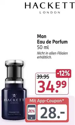 Rossmann HACKETT LONDON Man Eau de Parfum Angebot