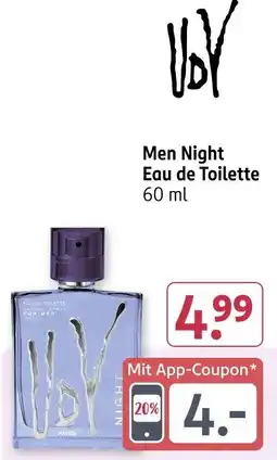 Rossmann VDY Men Night Eau de Toilette Angebot