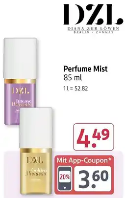 Rossmann DZL Perfume Mist Angebot