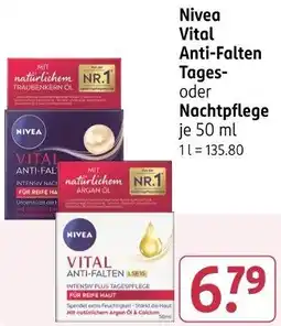 Rossmann Nivea Vital Anti-Falten Tages- oder Nachtpflege Angebot