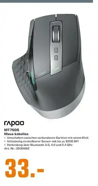 Saturn Rapoo mt750s maus kabellos Angebot