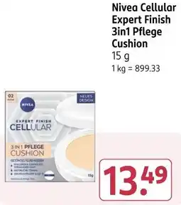 Rossmann Nivea Cellular Expert Finish 3in1 Pflege Cushion Angebot