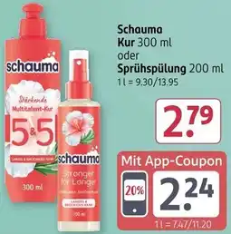 Rossmann Schauma Kur oder Sprühspülung Angebot