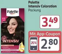 Rossmann Palette Intensiv Coloration Angebot