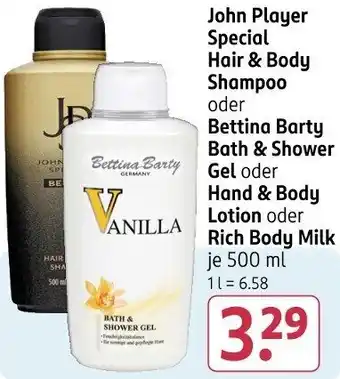 Rossmann John Player Special Hair & Body Shampoo Angebot