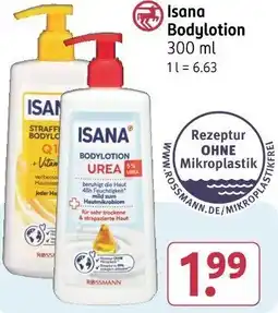 Rossmann Isana Bodylotion Angebot