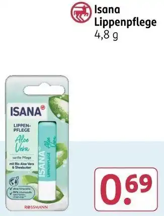 Rossmann Isana Lippenpflege Angebot