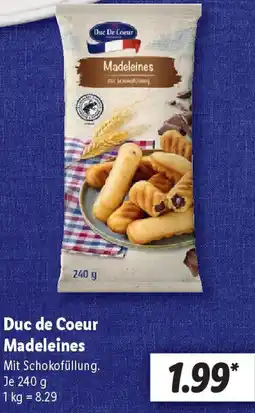 Lidl Duc de Coeur Madeleines Angebot