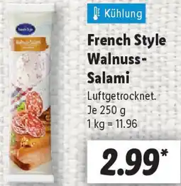 Lidl French Style Walnuss Salami Angebot