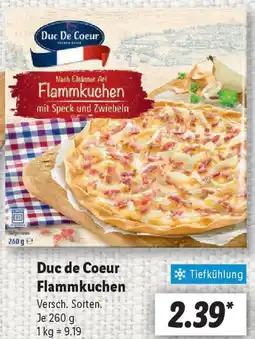Lidl Duc de Coeur Flammkuchen Angebot