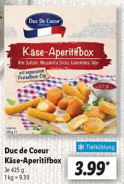 Lidl Duc de Coeur Käse-Aperitifbox Angebot