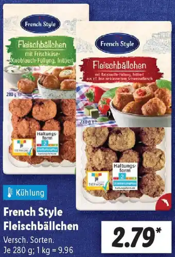 Lidl French Style Fleischbällchen Angebot