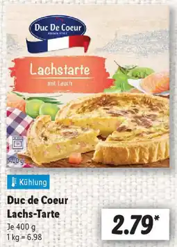 Lidl Duc de Coeur Lachs-Tarte Angebot