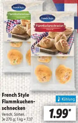 Lidl French Style Flammkuchenschnecken Angebot