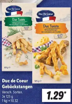 Lidl Duc de Coeur Gebäckstangen Angebot