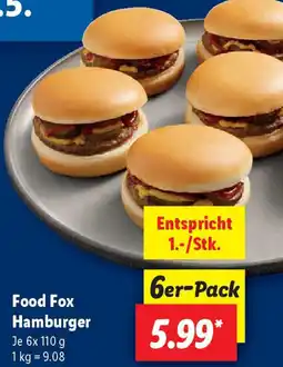 Lidl Food Fox Hamburger Angebot