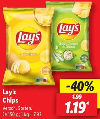 Lidl Lay's Chips Angebot
