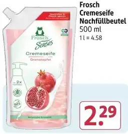 Rossmann Frosch Cremeseife Nachfüllbeutel Angebot