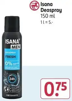 Rossmann Isana Deospray Angebot