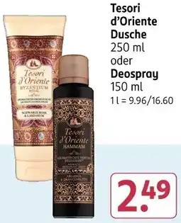Rossmann Tesori d'Oriente Dusche oder Deospray Angebot