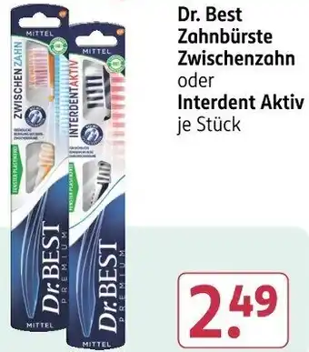 Rossmann Dr. Best Zahnbürste Zwischenzahn oder Interdent Aktiv Angebot