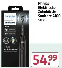Rossmann Philips Elektrische Zahnbürste Sonicare 4100 Angebot
