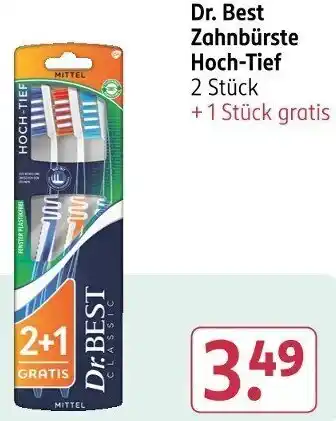 Rossmann Dr. Best Zahnbürste Hoch-Tief Angebot