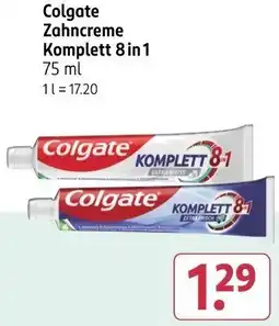 Rossmann Colgate Zahncreme Komplett 8 in 1 Angebot