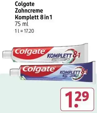Rossmann Colgate Zahncreme Komplett 8 in 1 Angebot