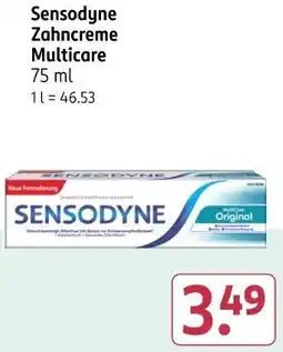 Rossmann Sensodyne Zahncreme Multicare Angebot
