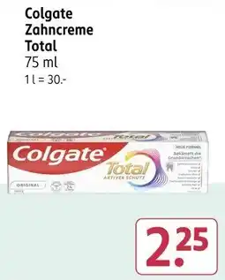 Rossmann Colgate Zahncreme Total Angebot