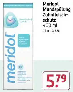 Rossmann Meridol Mundspülung Zahnfleischschutz Angebot