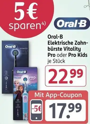 Rossmann Oral-B Elektrische Zahnbürste Vitality Pro oder Pro Kids Angebot