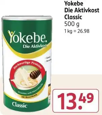 Rossmann Yokebe Die Aktivkost Classic Angebot