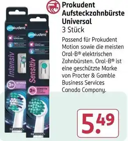 Rossmann Prokudent Aufsteckzahnbürste Universal Angebot