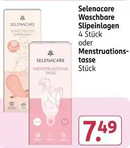 Rossmann Selenacare Waschbare Slipeinlagen oder Menstruationstasse Angebot