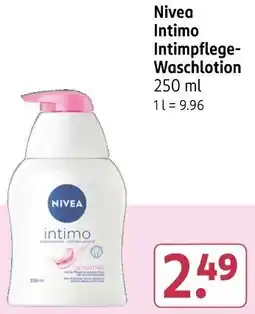 Rossmann Nivea Intimo Intimpflege Waschlotion Angebot