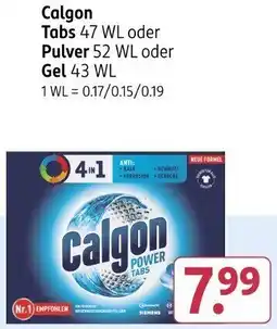 Rossmann Calgon Tabs 47 WL oder Pulver 52 WL oder Gel 43 WL Angebot