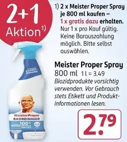 Rossmann Meister Proper Spray Angebot
