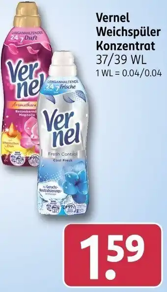 Rossmann Vernel Weichspüler Konzentrat Angebot